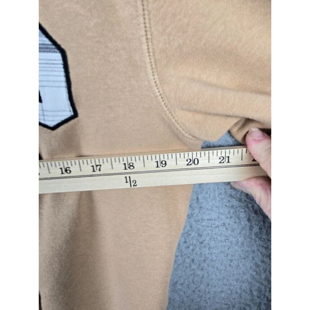 Gap Kids Hoodie Girls XXL Light Brown Embroidered Spell Out Logo Cotton